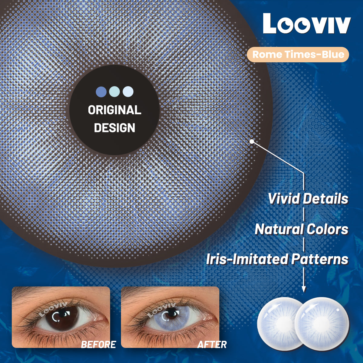 Looviv Rom Times Blau