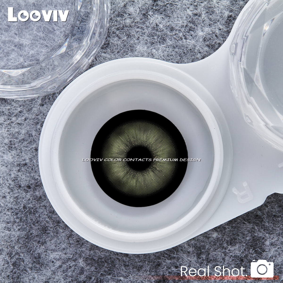 Looviv Rome Times Green  Colored Contact Lenses For Men