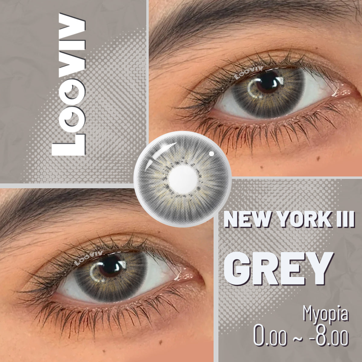 Looviv New York Grau