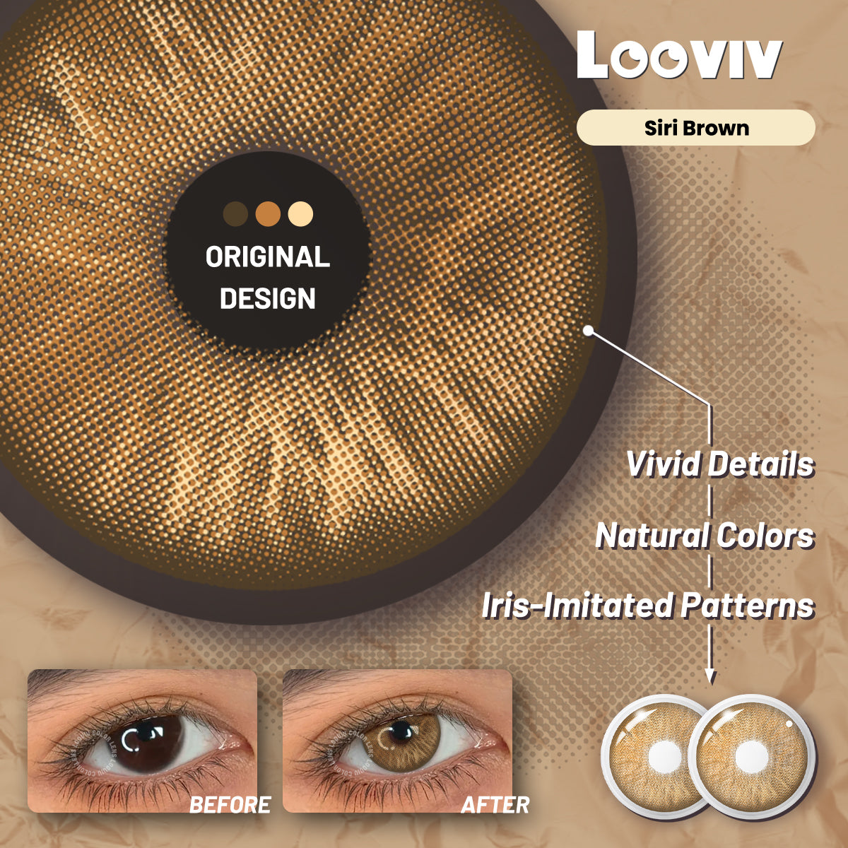 Looviv Siri Brown